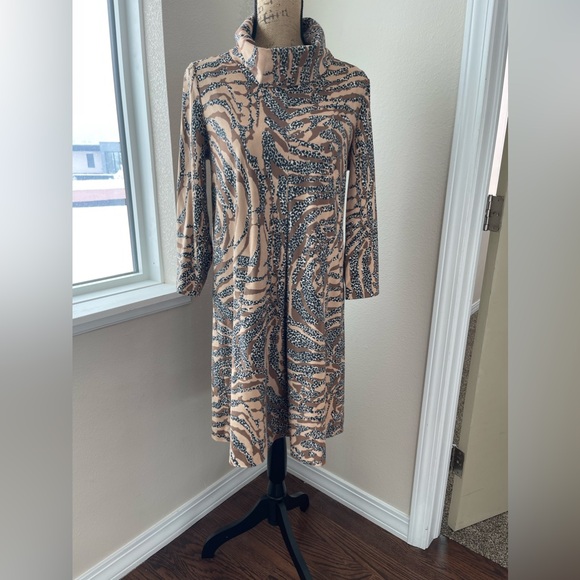 TYLER BOE | NEW Kim Faux Suede Cowl Neck 3/4 Sleeve Pocket Dress Women’s Size S - Picture 1 of 6